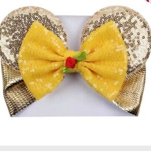 Belle Minnie Mouse baby headband